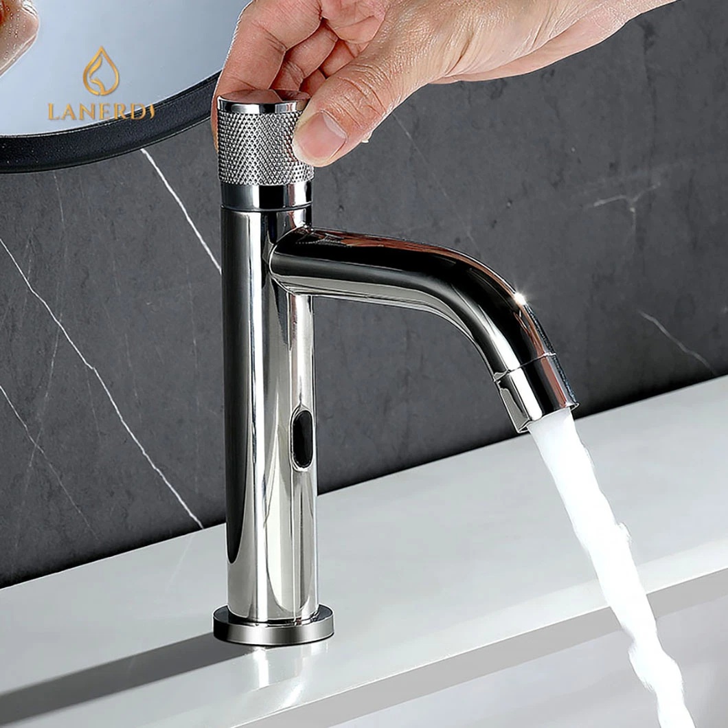 Chrome Sensor Basin Taps Mixer