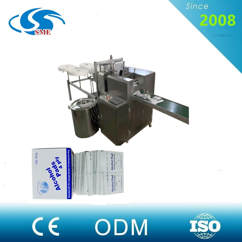 Automatic Single Disinfecting Alcohol Swab Making Machine for Hospital Product