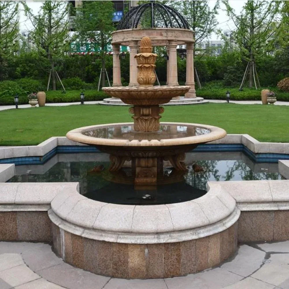 Luxury Europe Style Big Trevi Garden Water Fountains White Marble Stone Products for Building Facade