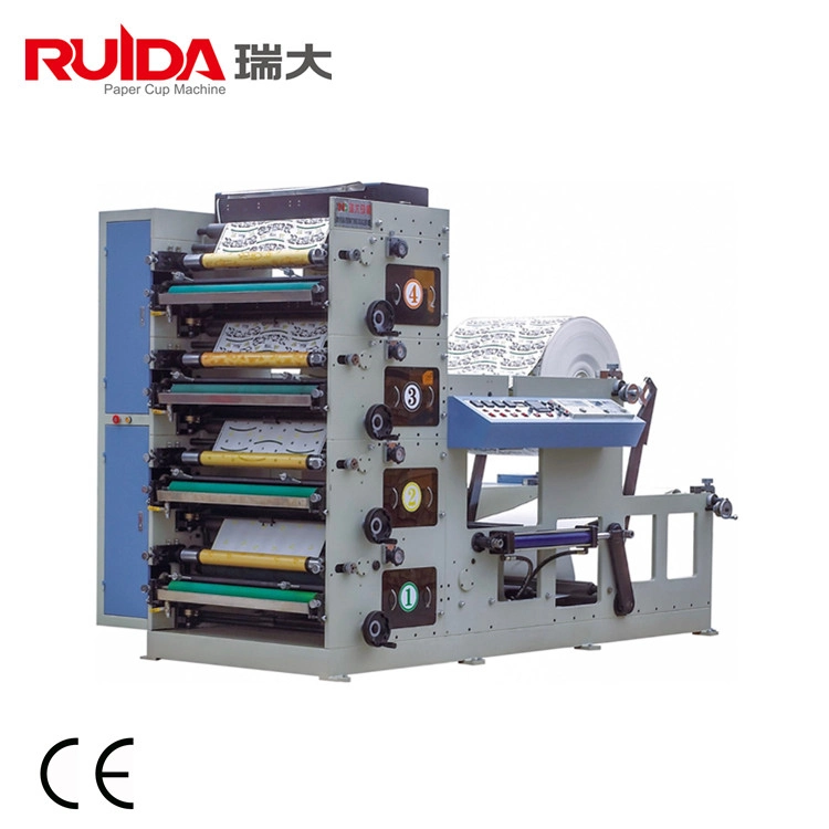 Paper Cup Adhesive Tape Printing Machine/Adhesive Paper Roll to Roll Printing Press