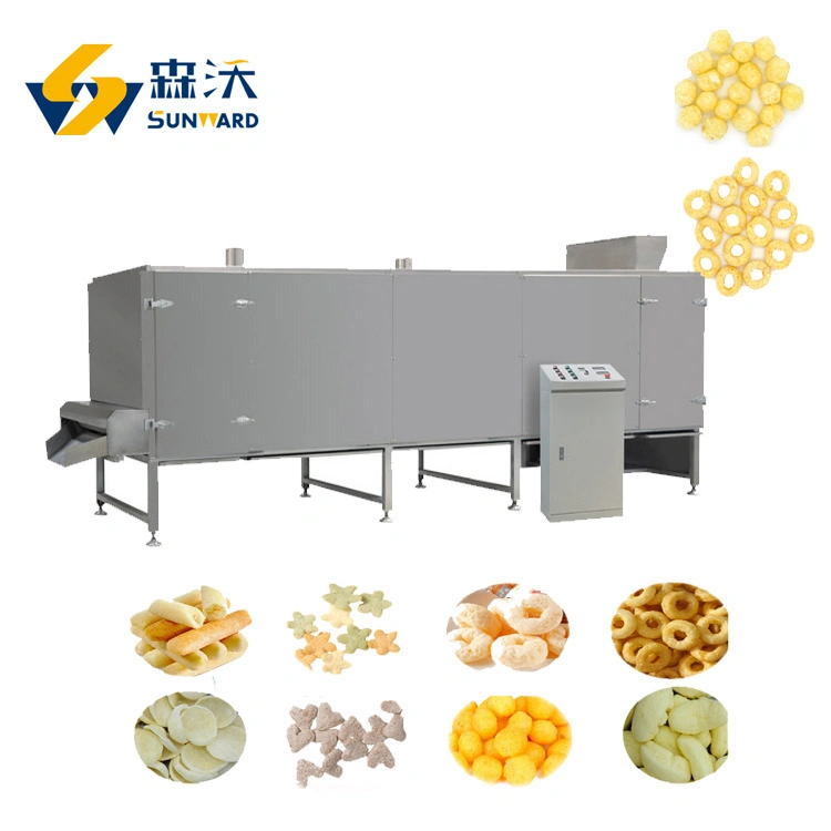 Cheese Puffed Pofak Corn Snack Extruder Extruded Inflated Cereal Popped Balls Rings Bars Curls Food Making Machine