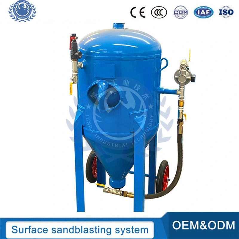 Portable Water Sandblasting Pot Dustless Sandblasting Pressure Blasting Tank