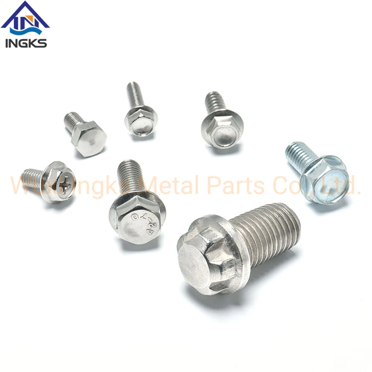 A2 A4 Stainless Steel DIN 6921 Full Thread Serrated Head Hex Flange Bolt