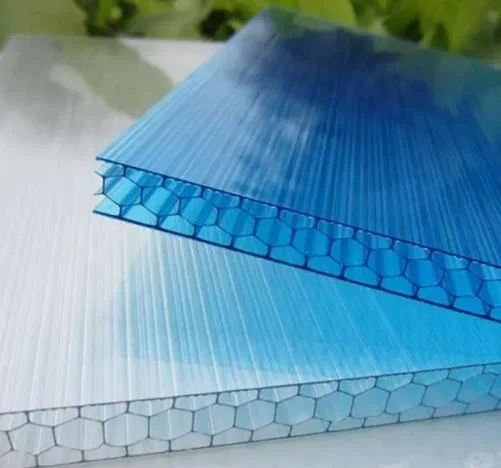 Производитель Цена 10 мм Толщина 3-Wall Plastic Polycarbate Hollow Sheet