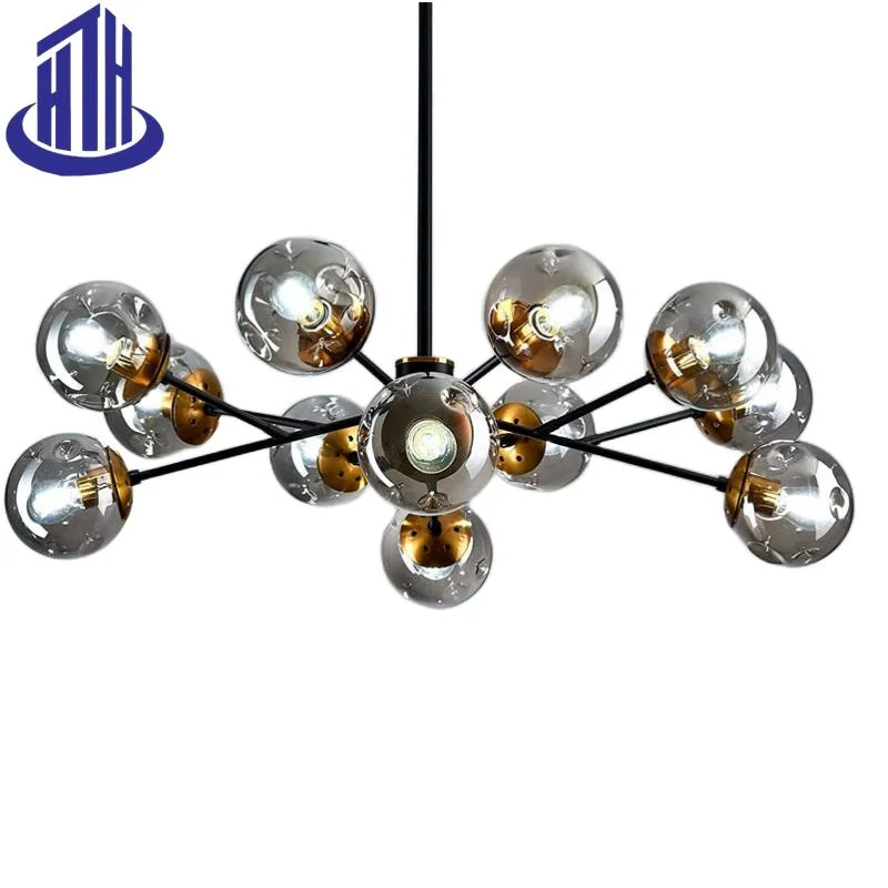 E26*8-lustres modernes et simples avec plafonnier en verre Globes Classic Fixation (5656)