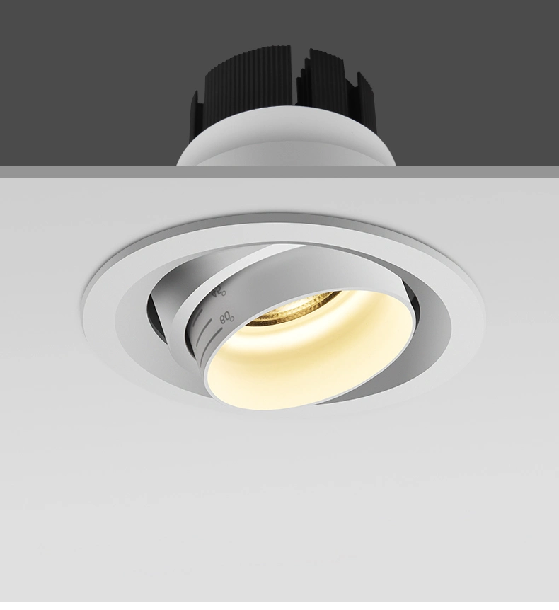 Hot Sale Zoomable LED Spotlight 7W COB Recessed Downlight