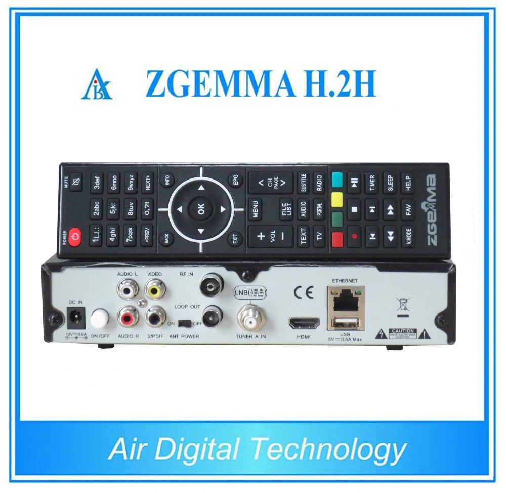 Zgemma H. 2h DVB-S2+DVB-T2/C Enigma2 Linux HD Combo receptor digital