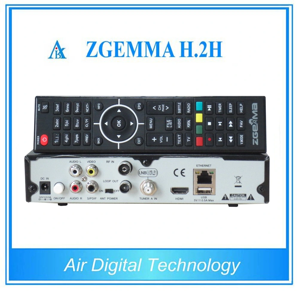 Zgemma H. 2h DVB-S2+DVB-T2/C enigma2 Linux HD Combo récepteur numérique