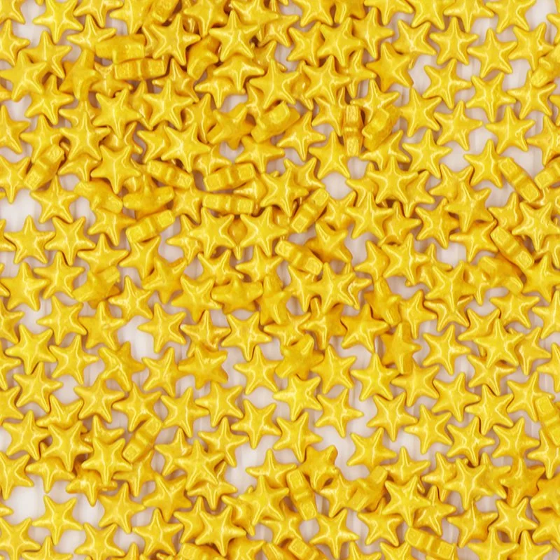 Edible Gold Star Sprinkles for Cake Decoration for Birthday Party