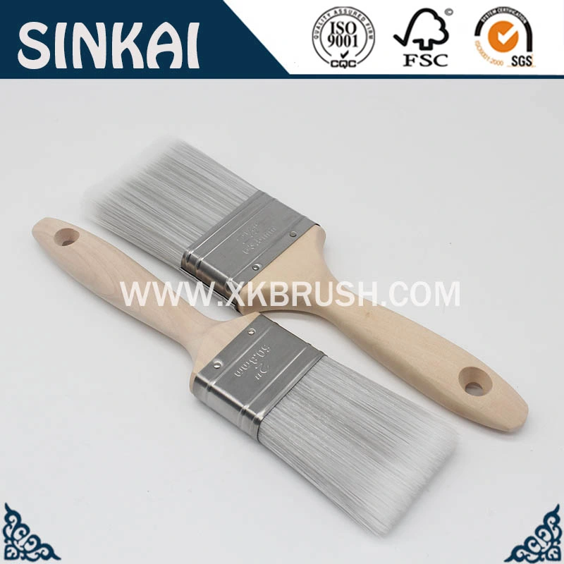 First Class Wood Painting Brush Natural Pig Bristle