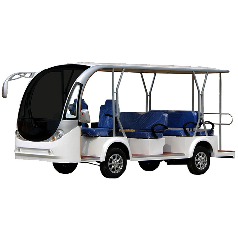 CE-Approved 7.5kw Motorized Electric Tourist Bus Low Speed Frame Stable Quality with CE