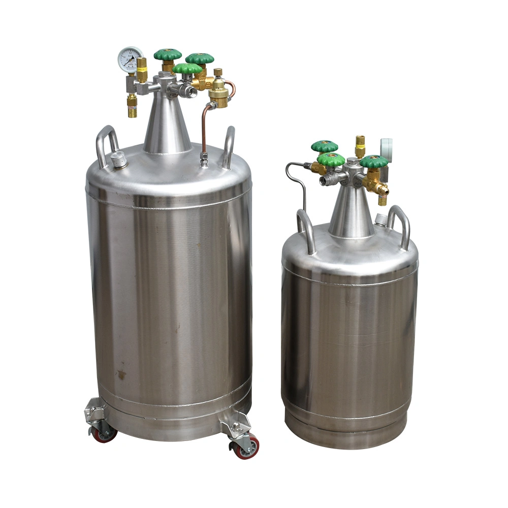 Ydz-50 50L Liquid Nitrogen Pressure Vessel 50 Liters Liquid Nitrogen Container for Cooking