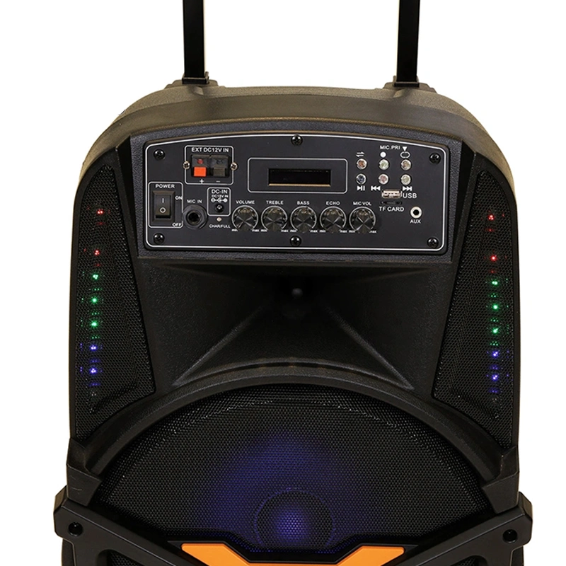 Hot Selling Temeisheng A12-41 Wireless PA System 12 Inch Active Portable Speakers with Light and Battery Powered Speaker