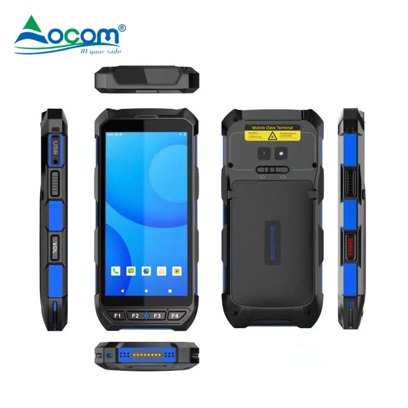 Rugged 5.5" Android Display 4G GPS Waterproof Barcode Fingerprint NFC RFID Reader PDA Phones