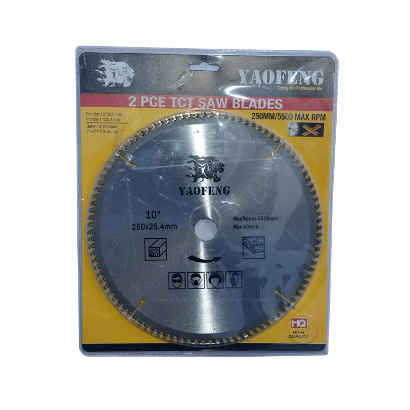 10-дюймовый диск для циркулярной пилы TCT для резки дерева и алюминия