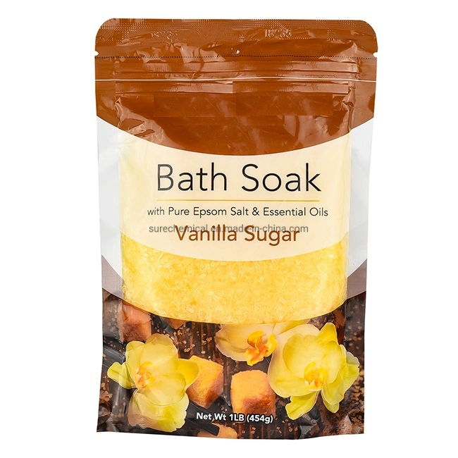 Ingredientes naturais Bath Spa Epsom sal para cuidados pessoais