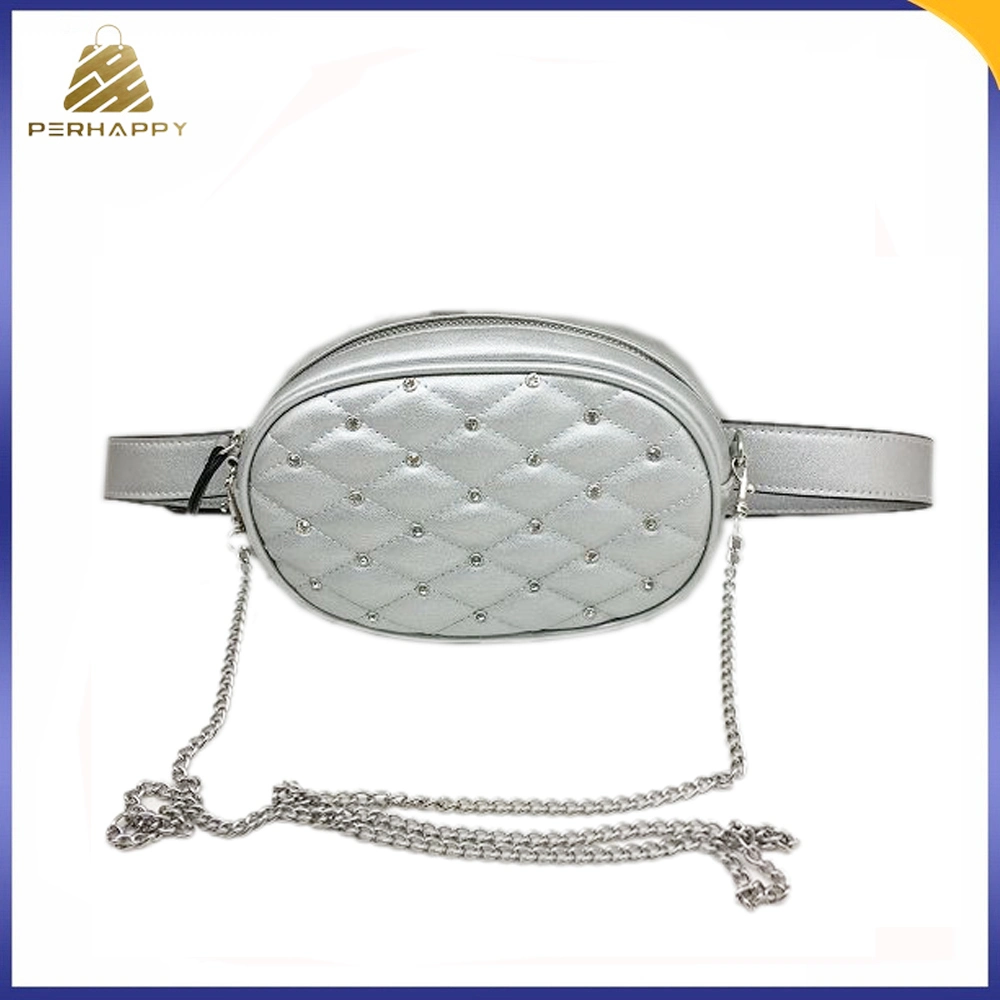 High Quality Antique PU Saddle Shape Waist Belt Bag