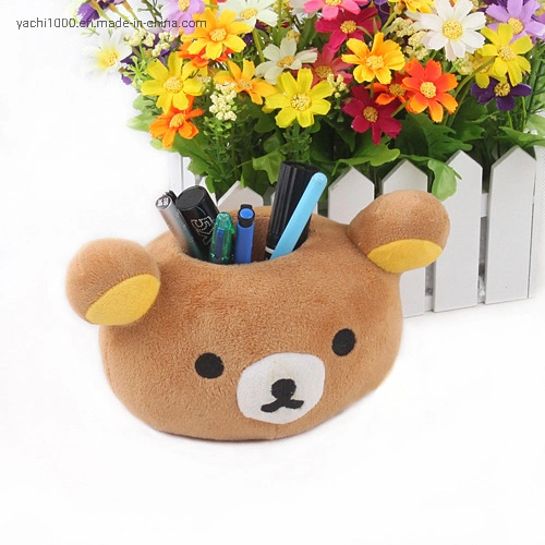 Office Stationery Plush Animal Toy Bear Pencil Holder