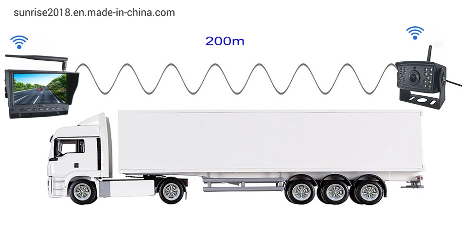 AHD Digital 7inch Wireless Rückansicht Kamera Bildschirm Wireless Video Rückfahrkamera