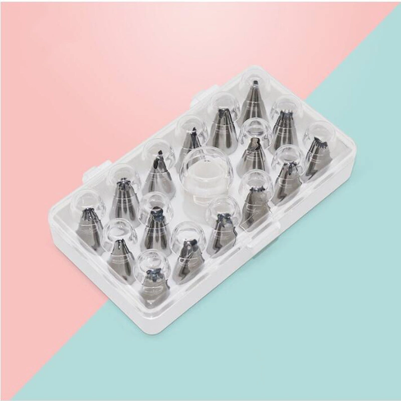 Pastry Cake Designer Piping Nozzle Tips Set, 17 Piece Decorating Accessories Set, for Cupcakes Fondant Frosting Icing Cake Designing Baking Tool Kit Wbb11282