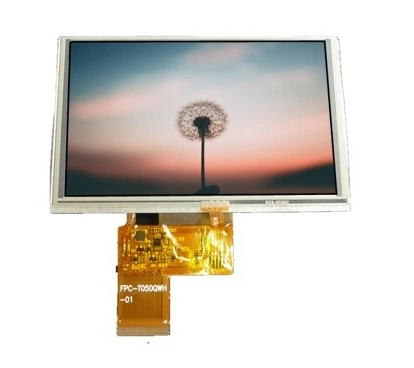 Rg050cqd-06r Monitor TFT LCD 800 * 480 de 5 polegadas com Touch Ecrã