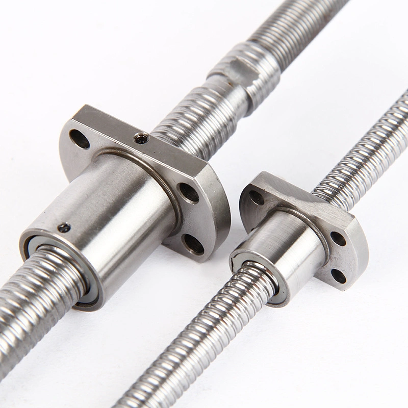 C7 Precision Rolled Thread Double Nut Ball Screw with Right Hand