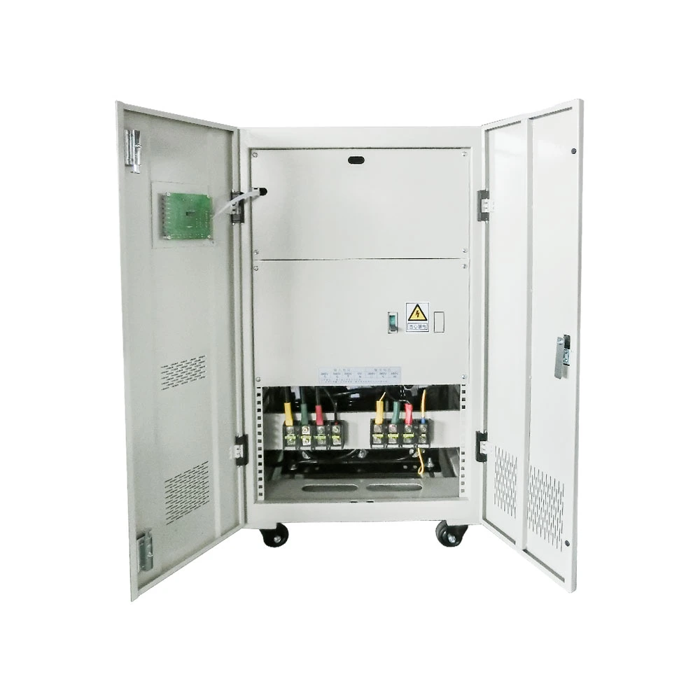 Xingkerong 100kVA Regulador de Voltaje Estabilizador de Tensión CA Industrial de 3 Fases AVR