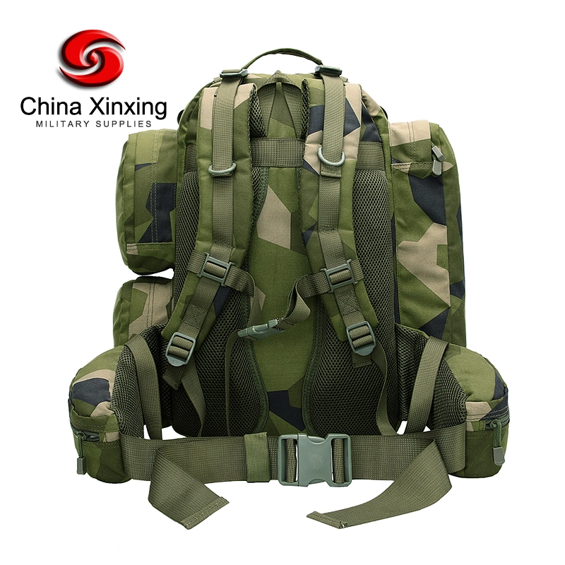 Bolsa de táctico militar exterior impermeable mochila de senderismo de gran capacidad de camuflaje Mochila de poliéster 900D