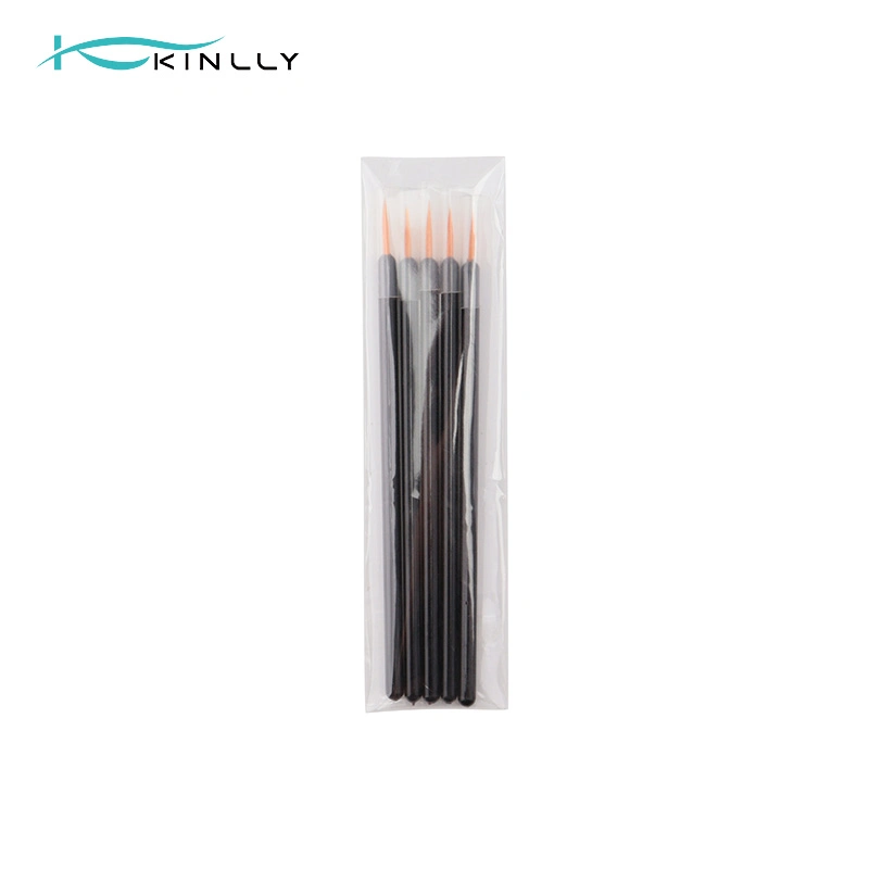 Nylon Hair Plastic Handle Eyeline Brush and Painting Nails Brush