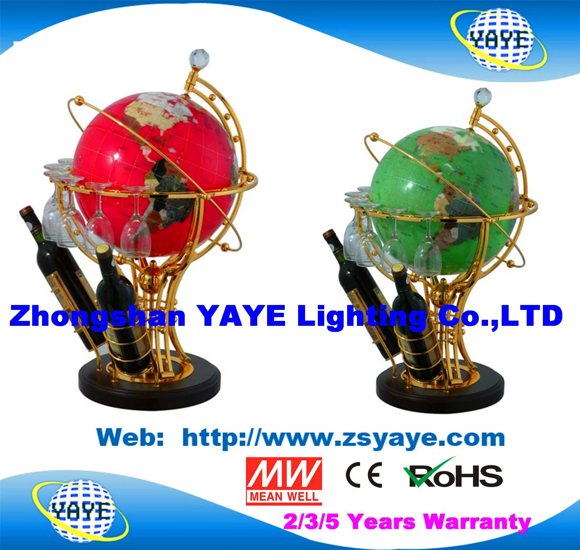 Yaye 18 Hot Sell Globe Size: 220mm/330mm Lighted Globes /Home /Office Decoration with Input Voltage 110V/220V-265V /World Map /English Words