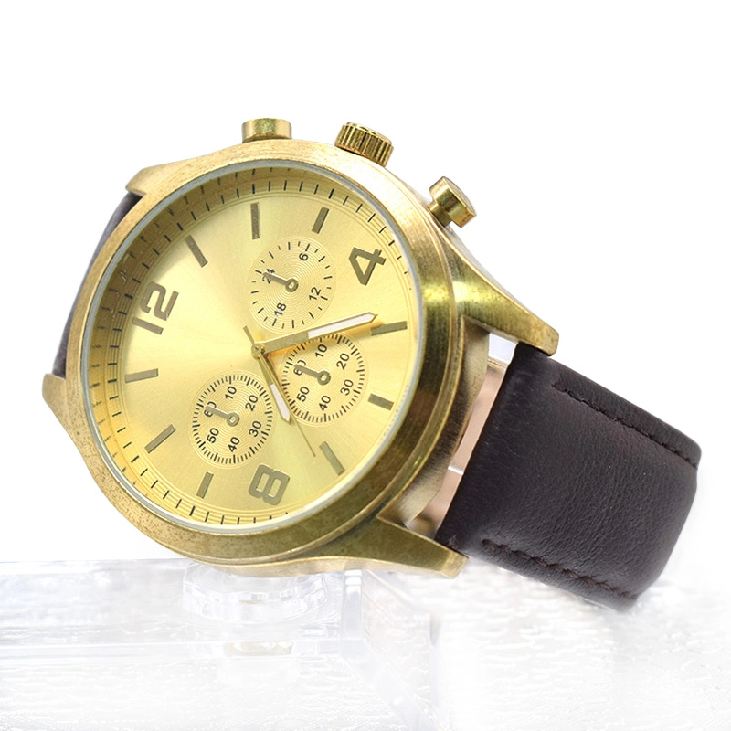 Fashion Qualtiy Gold Custom Logo Watches Japan Man Watch (cm0102)