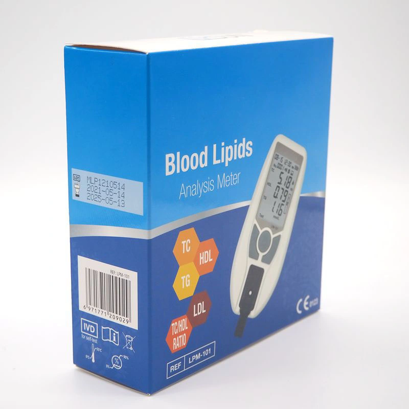 Hospital and Household Usage CE ISO Non-Invasive Blood Glucose Uric Acid and Lipid Profile Test Cholesterol Hemoglobin Meter