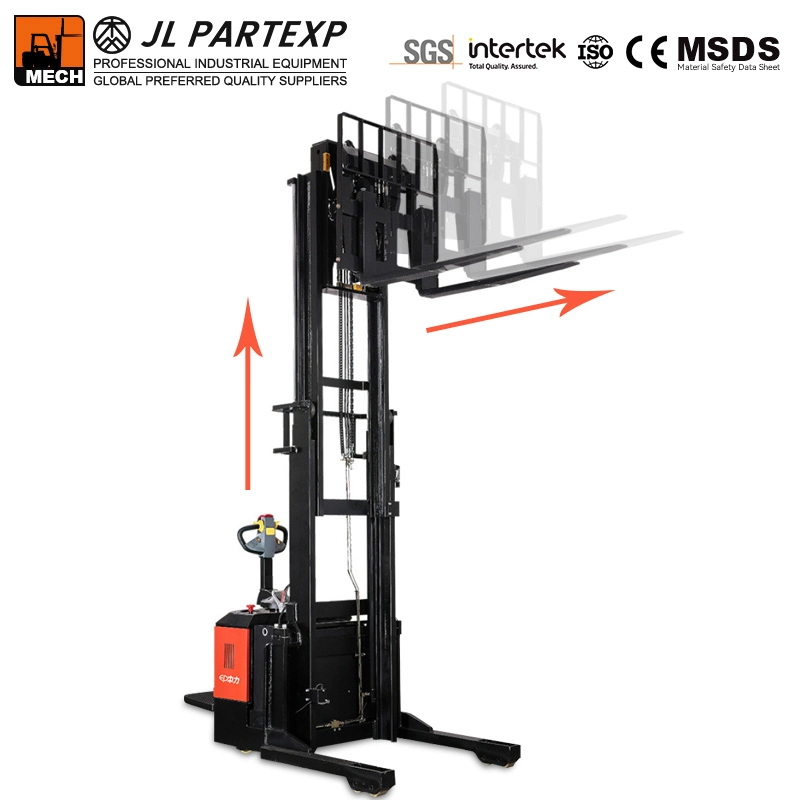 Truck Mounted Hydraulic with Side Load Forklift Stacker in Warehouse and Container