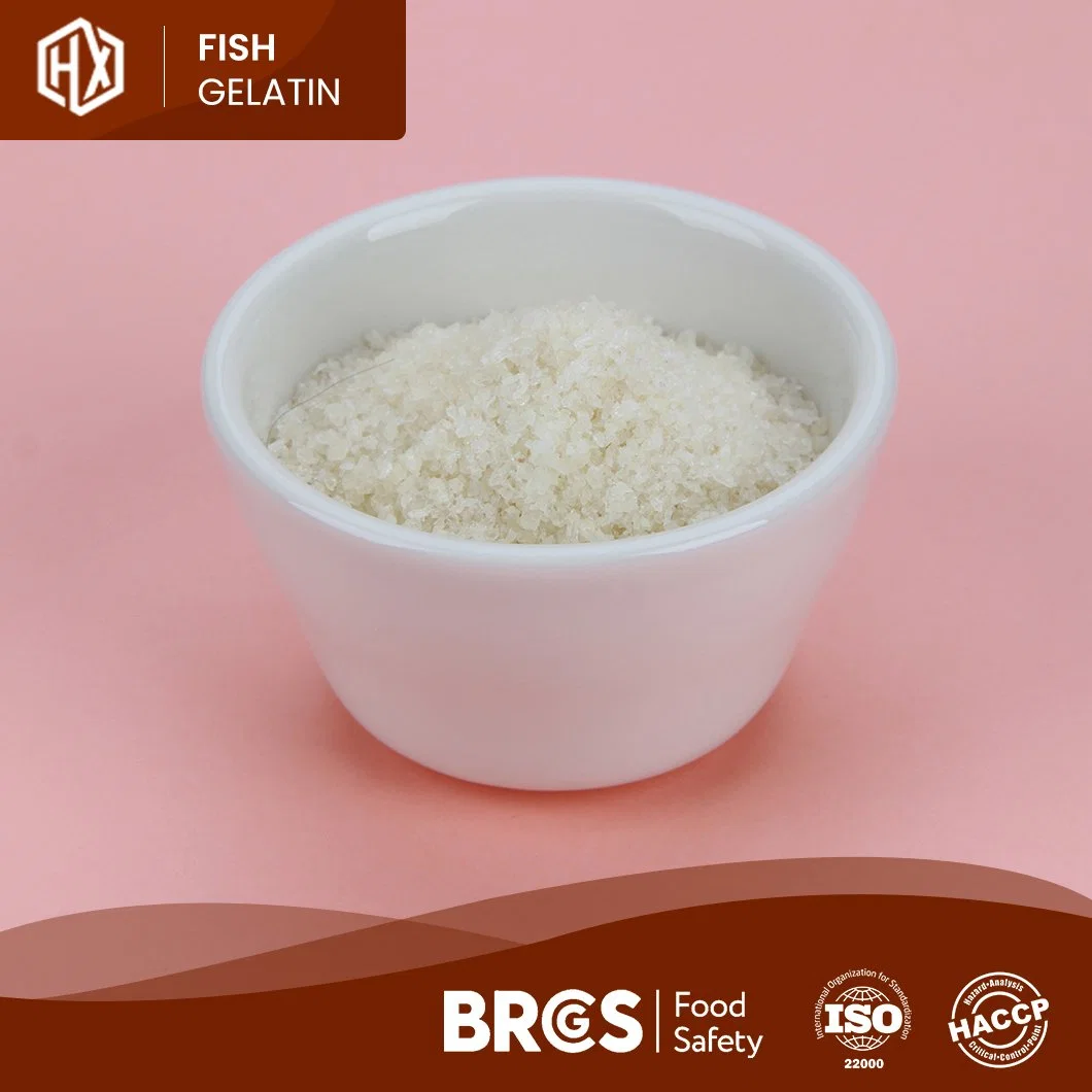 Haoxiang pescado comestible de alta calidad piel Gelatina China alimento bacalao Pescado piel Gelatina Fabricantes a granel Alta pureza Anti-fatiga Pharma Cod Piel de pescado Gelatina