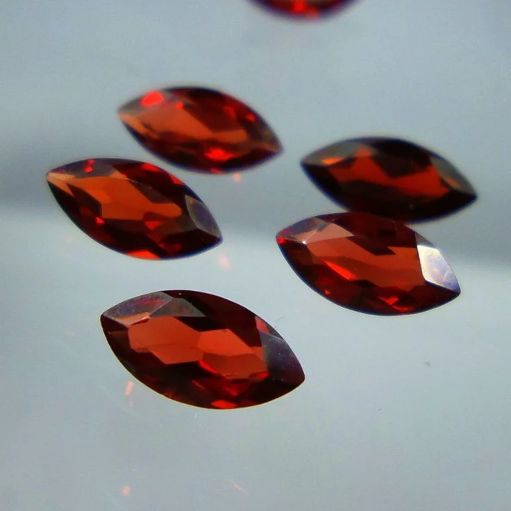 Garnet Marquise Shape Gemstone in Vietnam CZ Stone Beads for Jewelry Making