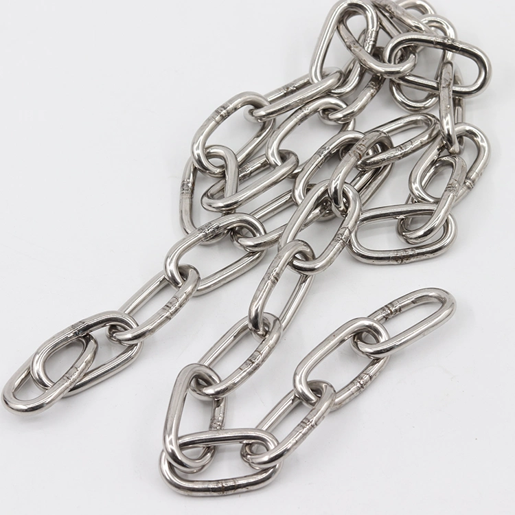 SS304 SS316 SS316L Polished Stainless Steel DIN766 Short Link Chain