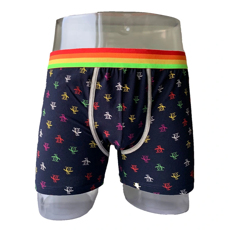 Personalisierter Logo Quick Dry Atmungsaktiver Boxer Slip Unterwäsche Herren