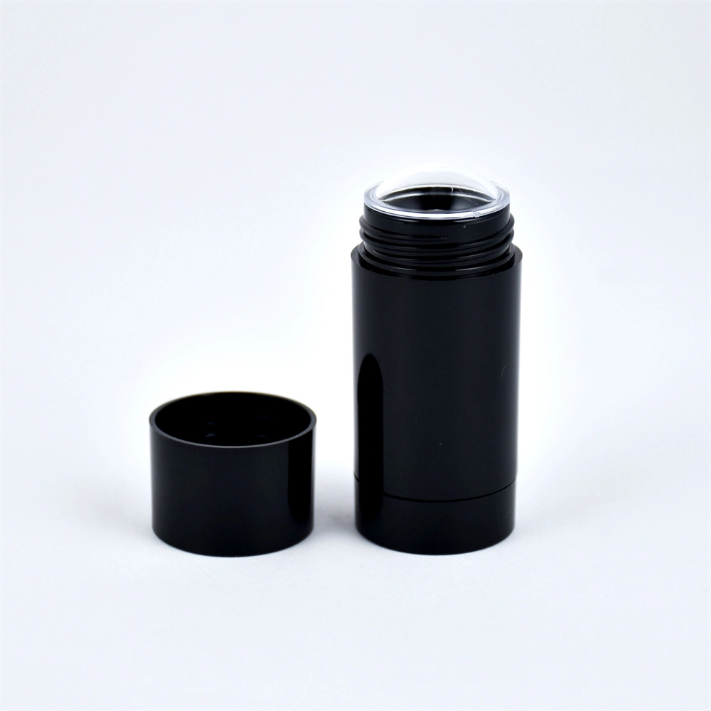 PP Black Solid Perfume Balm Container Plastic Deodorant Tube