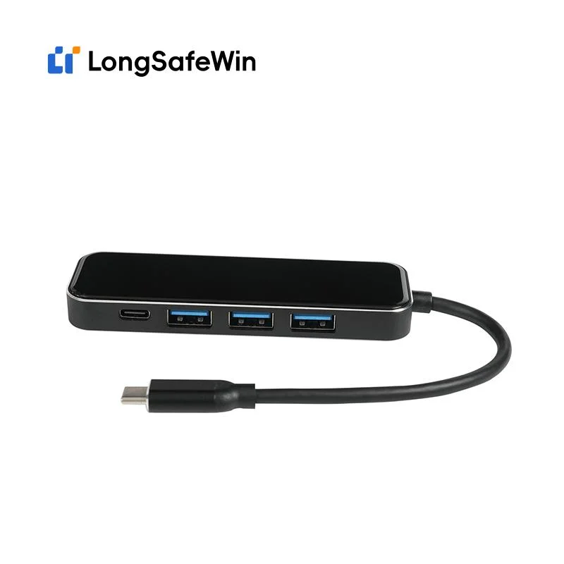 Más vendidos Ay-T230L 4 en 3,0 USB 1 Tipo C Hub Con función de función de capítulo rápido PD