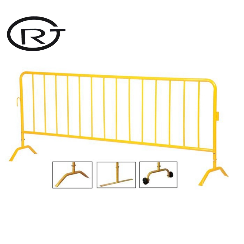 Barreras de acero pintadas: Coloridas barricadas de control de multitudes para Fence