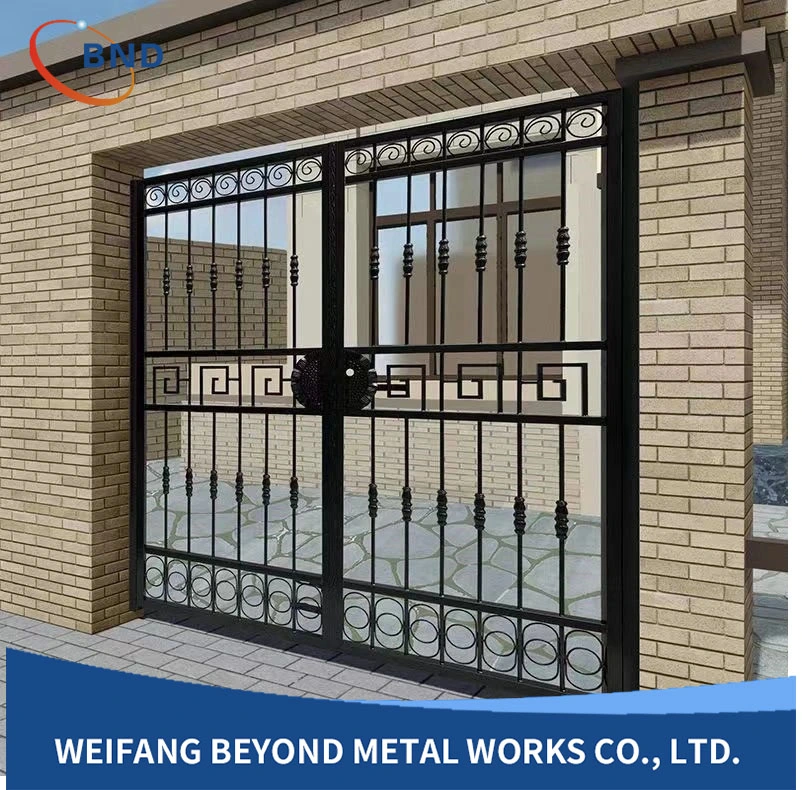 Automatic Gate Metal Door Aluminum Door Interior Door Iron Main Gate Design Wrought Iron Gate