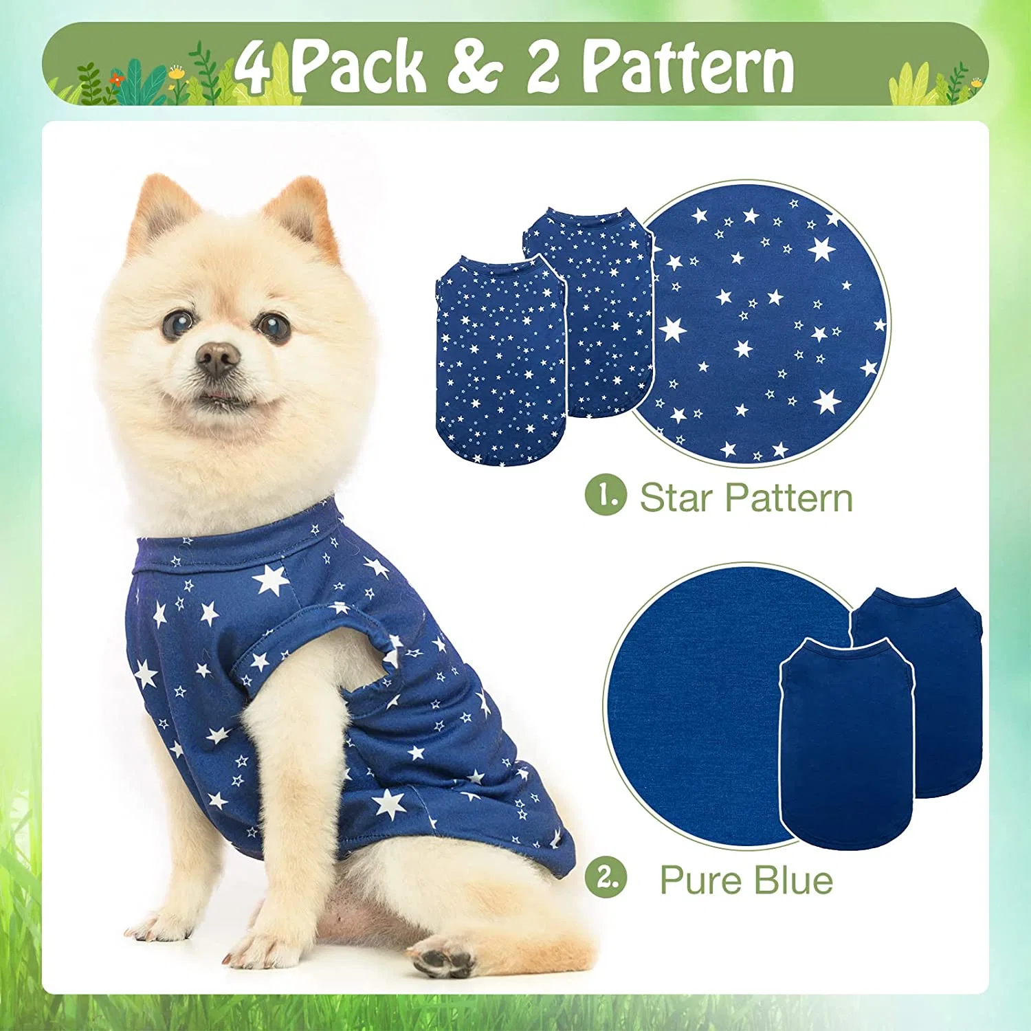 Luxury Soft Comfortable Cotton Shirt for Spring Summer Wearing to Matching Dog and Owner Clothes
