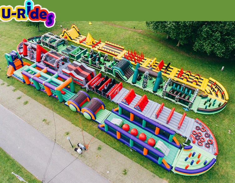 U-Rides Customized Beast Inflatable Obstacle Course 5K Insane Obstacle Sport Adults Games