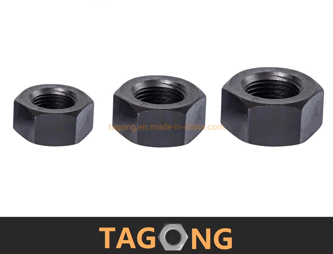 Black Class8 M52 Hex Nuts Heavy Nut ISO4032