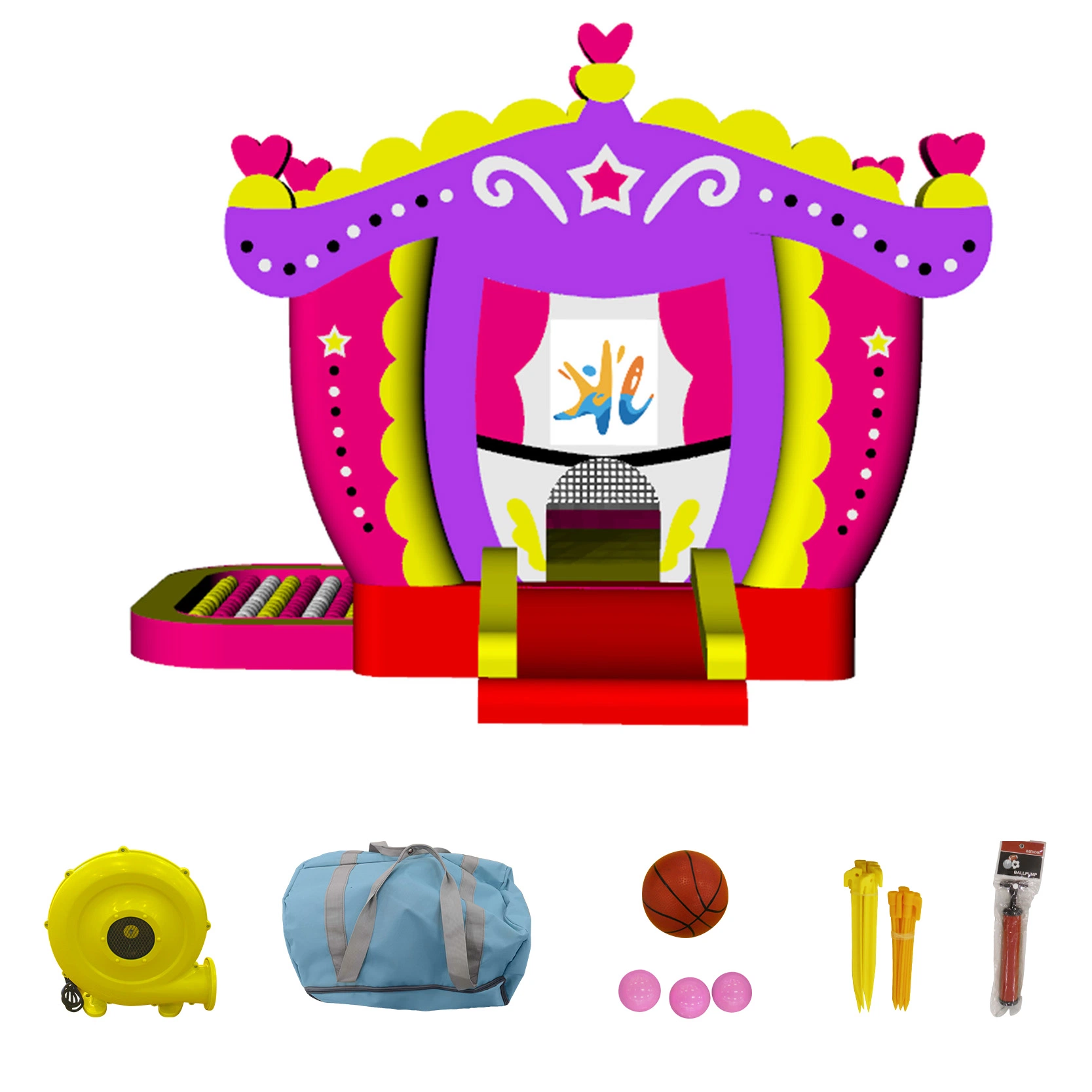 precio de fábrica al por mayor Mini Nylon Inflatable Bouncer Castillo de Oxford