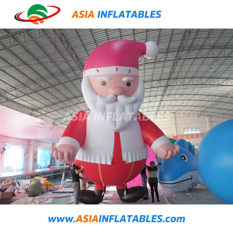 Venta caliente caricatura humana inflables / hinchables globos Globos de Papá Noel para Navidad