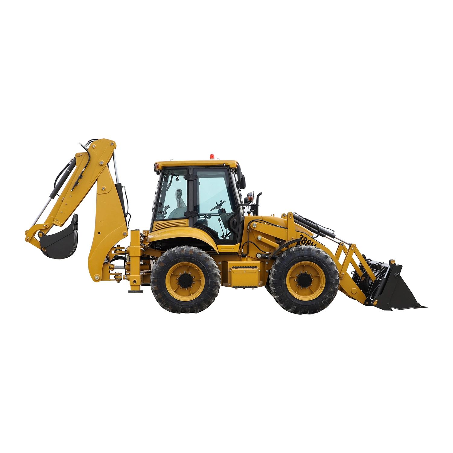 China 388h Backhoe Loader 2.5 Ton 4*4 Drive