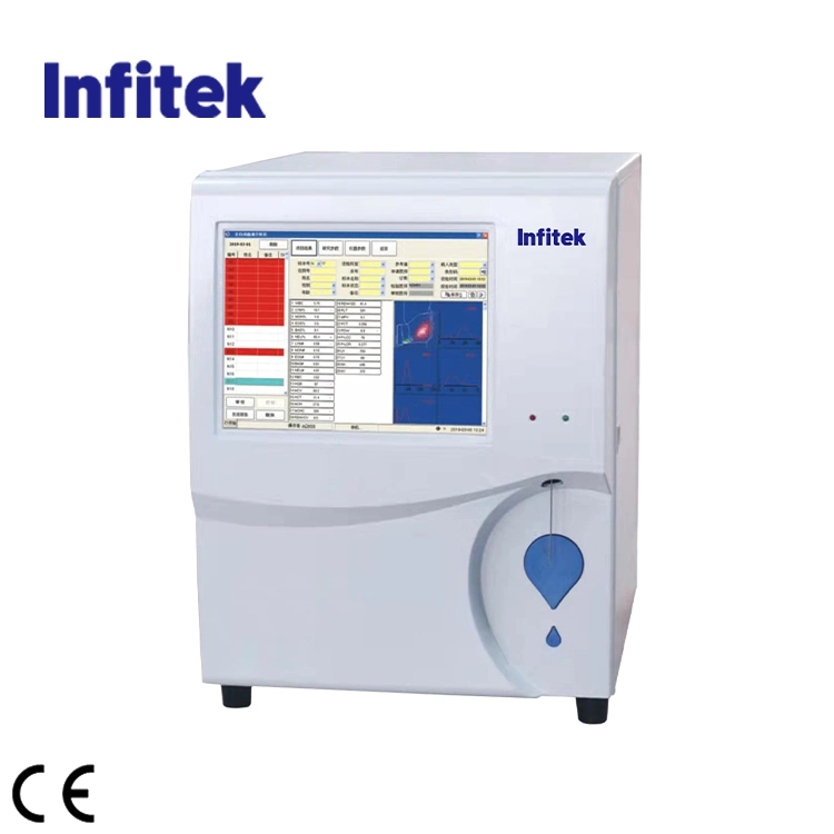 Analisador de hematologia automático para 5 peças Infitek/contagem de sangue total Analisador de máquina/CBC