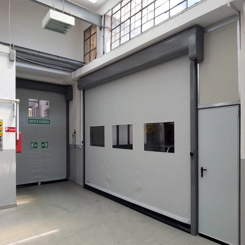 Zipper Type Airtight Rapid Roller Shutter Door for Positive Pressure