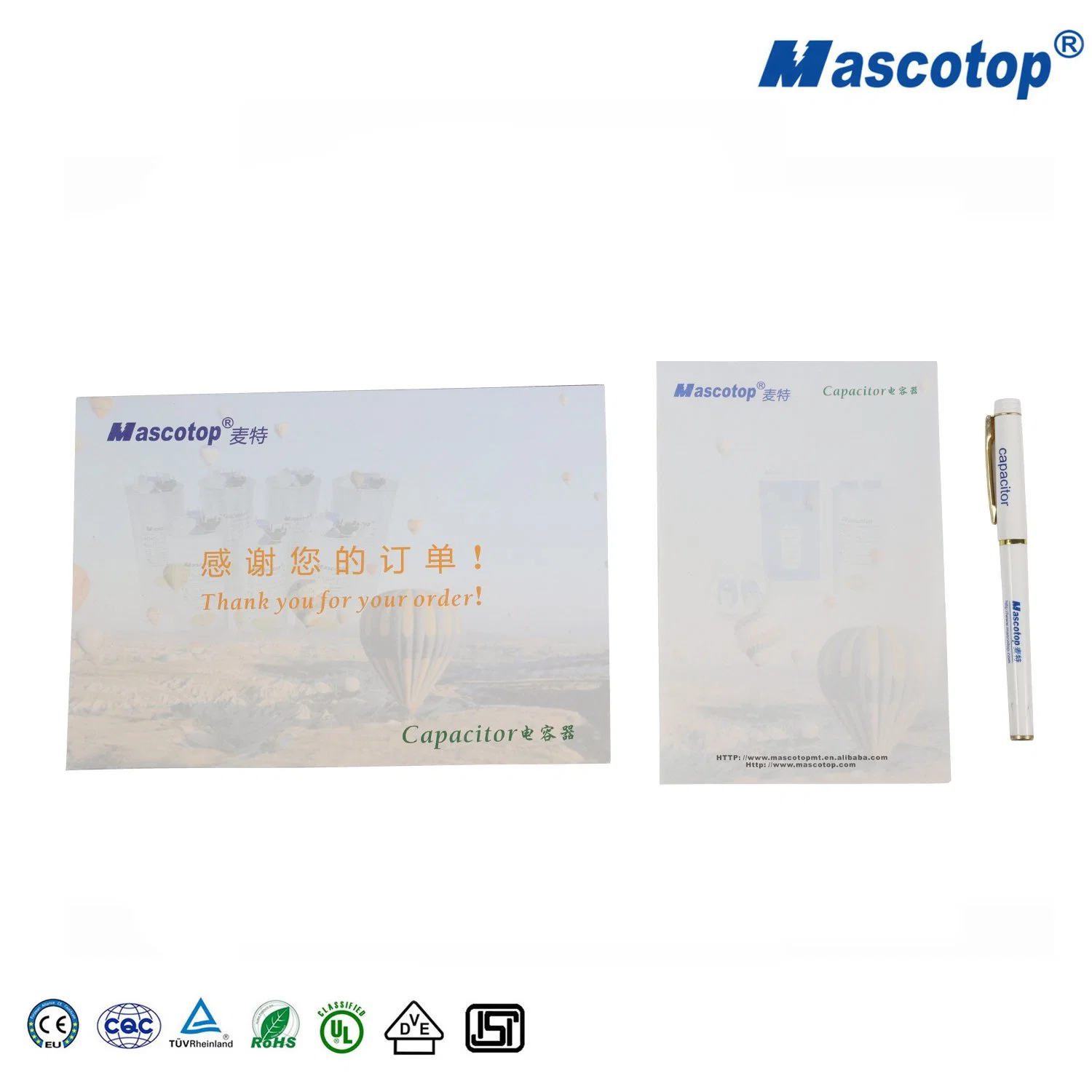 Variable de alto rendimiento Mascotop de polipropileno de 50pcs/CTN China Cbb61 Capacitor Factory